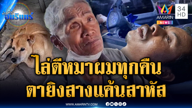 คุณตาแค้นสะสม อริย่องตีหมาทุกคืน ชักปืนยิงคู่กรณีเจ็บ