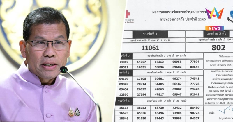 ครม. เห็นชอบการเสียภาษีสลากบำรุงสภากาชาดไทย อัตราร้อยละ 0.5