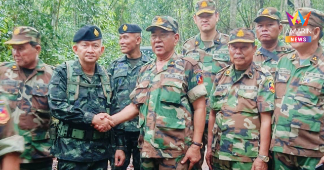 เปิดภาพทีมทหารไทย เข้าคลี่คลายสถานการณ์ หลังกัมพูชาเจรจาปรับลดกำลัง