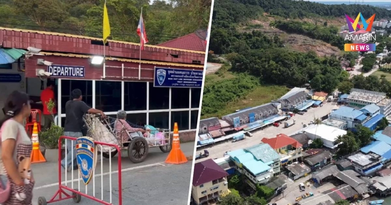 ชายแดนหาดเล็กเงียบเหงา พ่อค้าแม่ค้ากัมพูชาปิดร้านกลับบ้าน