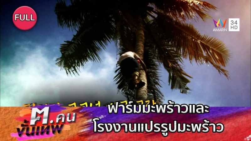 ฟาร์มมะพร้าวและโรงงานแปรรูปมะพร้าว | ฅ.คนขั้นเทพ