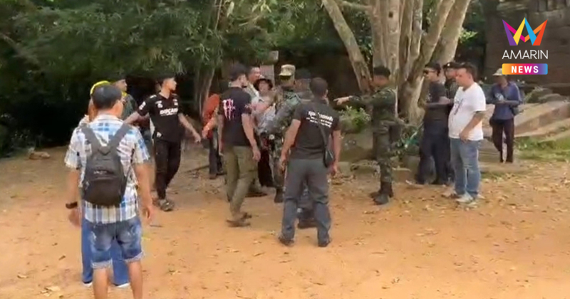วัยรุ่นกุนขแมร์ห้าวหนัก บุกท้าต่อยนักท่องเที่ยวไทยบน ปราสาทตาเมือนธม