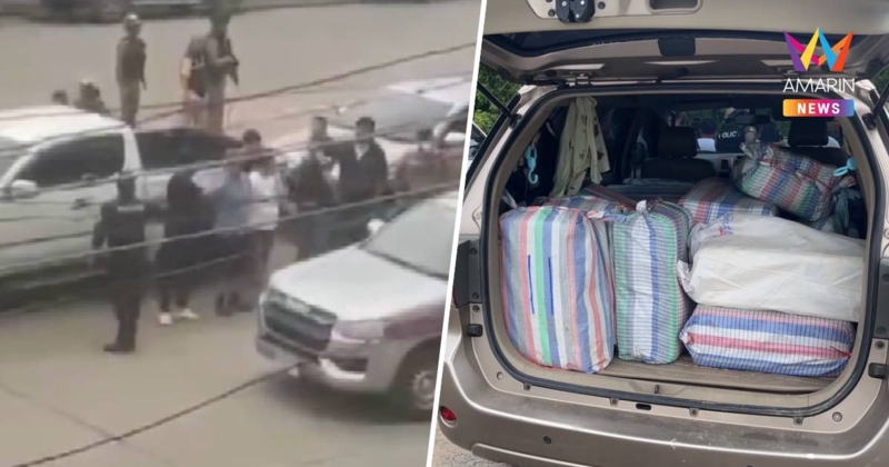 ตร.ด่านช้าง-ปปส. ร่วมสกัดจับรถขนยาบ้าจำนวน 21 กระสอบ ประมาณ 4 ล้านเม็ด