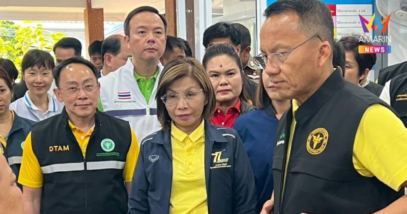 "สมศักดิ์ - มนพร" ลงพื้นที่ ตรวจเยี่ยมให้กำลังใจปชช. โรงพยาบาลวังหิน