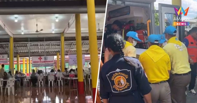 สุดเศร้า! เสียงร่ำไห้ระงมวัด ญาติรับ9ศพ เหตุโศกนาฏกรรมพลุระเบิด