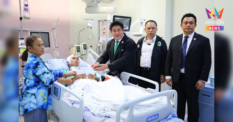 "ธรรมนัส" มอบเงินช่วยเหลือทหารบาดเจ็บจากเหตุปะทะชายแดนไทย-กัมพูชา