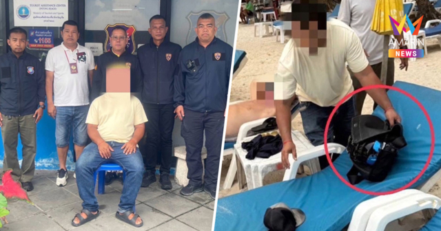 รวบหนุ่มเขมร ลักลอบทำงาน แย่งอาชีพคนไทย เดินเร่ขายแว่นกันแดด