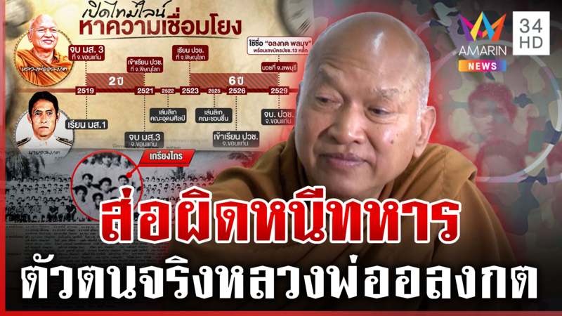 คุ้ยตัวตนหลวงพ่ออลงกต เปิดไทม์ไลน์เทียบชัดๆ สวมรอยบวช 39 ปี