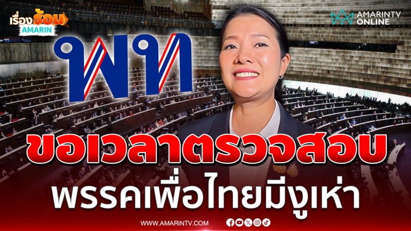 ขอเวลาตรวจสอบ พรรคเพื่อไทยมีงูเห่า