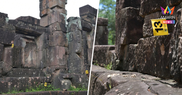 กองทัพบก เปิดภาพ ปราสาทตาเมือนธม โดนเขมรยิงเสียหาย