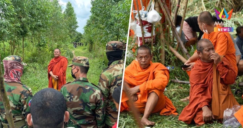 เปิดภาพเขมรพาเด็ก ผู้หญิง พระสงฆ์ มาเป็นแนวหน้า ยั่วยุทหารไทย