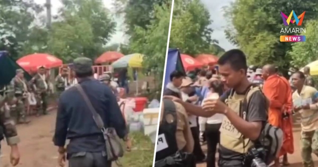 ฝั่งกัมพูชายังคงระดมพลปักหลักค้างคืน ทหารไทยตรึงกำลังเข้มบ้านหนองจาน