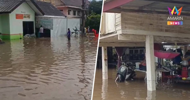 ชัยภูมิฝนกระหน่ำน้ำป่าหลากท่วมบ้านเรือนจมบาดาล ใน4อำเภอ
