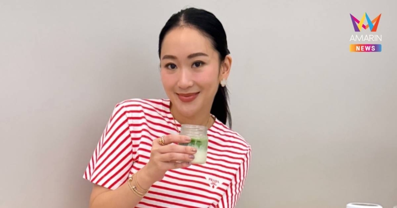 “อิ๊งค์” ใส่ชุดสบาย ๆ เติมกาแฟวันหยุด