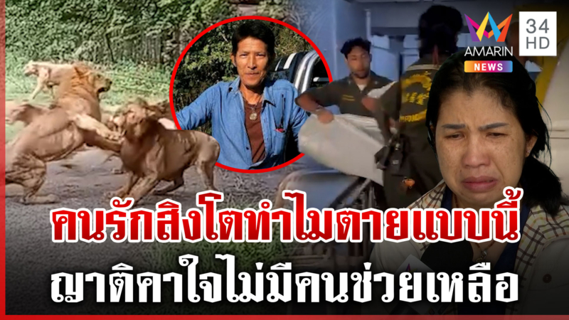 น้องสาวระบุพี่ชายรักสัตว์มาก แต่มาตายเพราะสิงโต แถมไม่มีคนช่วย