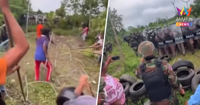 ด่วน! บ้านหนองหญ้าแก้วเดือด ยิงกระสุนยาง-แก๊สน้ำตา เขมรคลั่งทำร้ายไทย