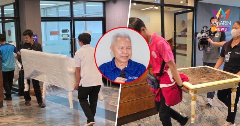 “โสภณ”ขนโต๊ะรับแขก เข้าห้องทำงาน รองนายกฯ ตึกบัญชาการ 1