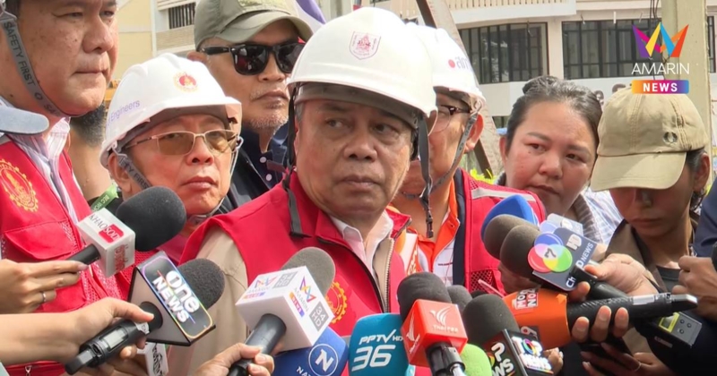 "ธเนศ" แจงกู้ถนนสามเสนยุบคืบหน้า แผนใช้ถุงทรายอุดช่องว่างดี