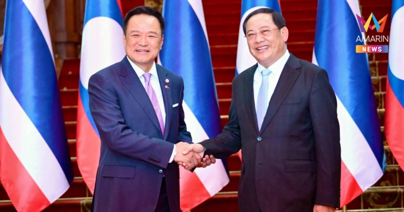นายกฯ ไทย-ลาว หารือเต็มคณะ ผลักดันแก้ปัญหายาเสพติด ภัยออนไลน์ค้ามนุษย์
