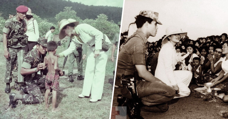 ย้อนประวัติศาสตร์ สมเด็จพระพันปีหลวง เสด็จฯเยี่ยมชาวเขมร ที่แคมป์ 511