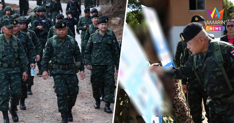 มทภ.2 ลงพื้นที่แนวชายแดน ตรวจแผนสร้างกำแพงรั้วชายแดน 6 จุด