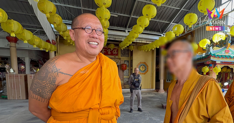 "เรืองชัย" ไม่รอด หลวงพี่น้ำฝนตามรวบ แอบแต่งเป็นพระจีนช่วงกินเจ