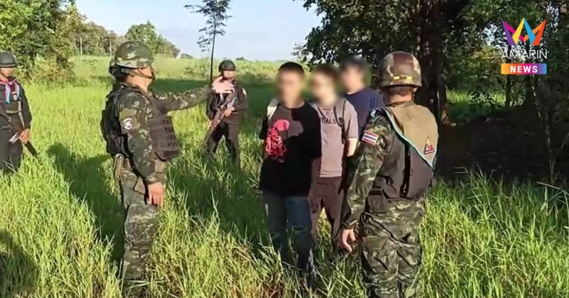 กองกำลังบูรพา จับ 4 ชาวจีน ลักลอบข้ามแดน อ้างจะไปขนทองฝั่งกัมพูชา