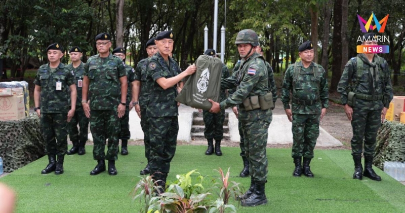 ผช.ผบ.ทบ. ตรวจเยี่ยมบำรุงขวัญชายแดนไทย-กัมพูชา จ.สระแก้ว