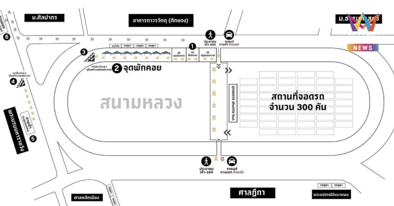 เปิดผังเส้นทางการเข้าถวายสักการะพระบรมศพ สมเด็จพระพันปีหลวง
