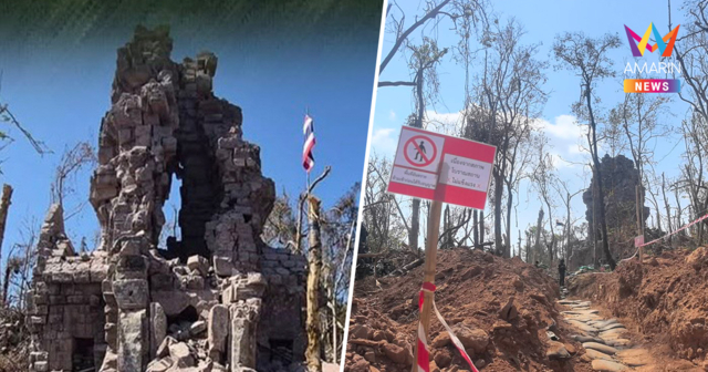 เร่งกู้ซากปราสาทตาควาย! ลุยตรวจหินพังถล่ม สั่งค้ำยันด่วนกันพังซ้ำ