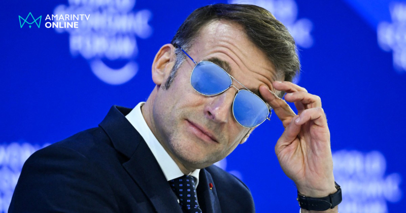 หล่อจนเว็บล่ม! มาครงสวมบทอินฟลูฯ จำเป็น เปลี่ยนวิกฤตเป็นแฟชั่นฟีเวอร์