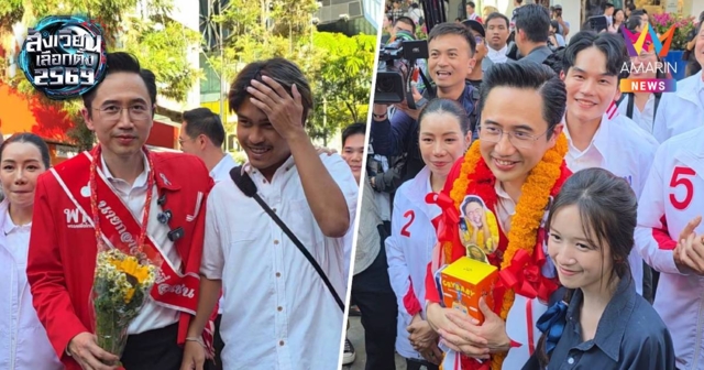 วัยรุ่นสยามแห่รุมถ่ายรูปอ.เชน มอบมาลัยพร้อมรูปถ่ายผมยาว