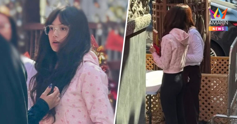 หลุดภาพ "ลิซ่า" ไหว้ขอพรวัดแชกงหมิว สื่อฮ่องกงชื่นชม สายมูแห่ตามรอย