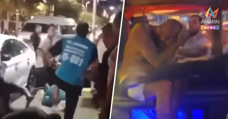 ป่าตองเดือดอีก! นทท.ต่างชาติ ยกพวกตะลุมบอน วินจยย.โผล่ร่วม