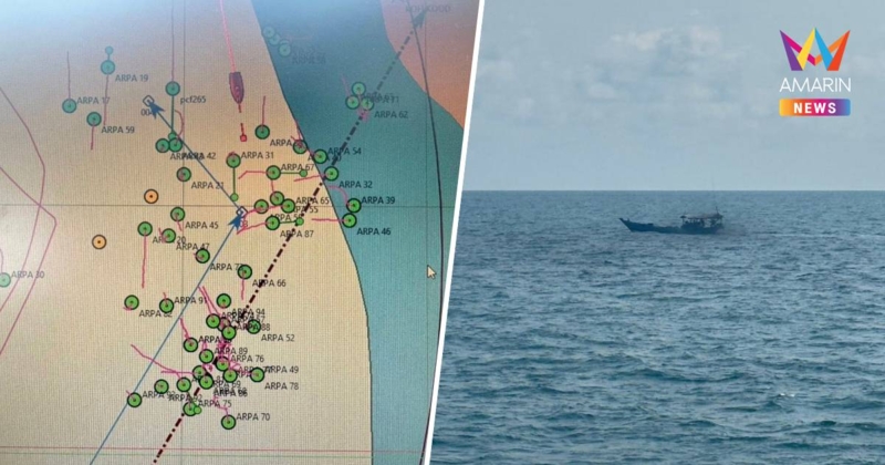 ทัพเรือภาคที่ 1 สกัดกั้นเรือประมงกัมพูชาประมาณ 25 ลำ รุกล้ำทะเลไทย