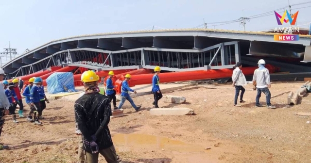 ด่วน! เกิดเหตุอาคารโดมขนาดใหญ่ถล่ม บางพลี มีรายงานผู้บาดเจ็บ 2 ราย