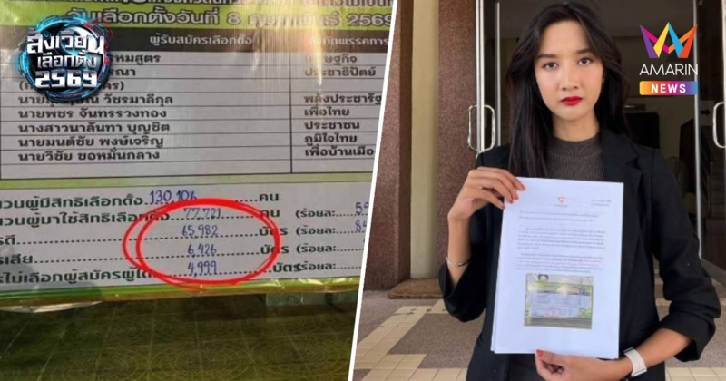 ผู้สมัครพรรคประชาชนโคราชร้องกกต.ขอนับคะแนนใหม่ หลังพบพิรุธบัตรเสียพุ่ง