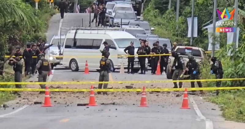 บึ้มสนั่นนราธิวาส! คนร้ายลอบวางระเบิด อ.รือเสาะ ปชช. บาดเจ็บ 3 ราย