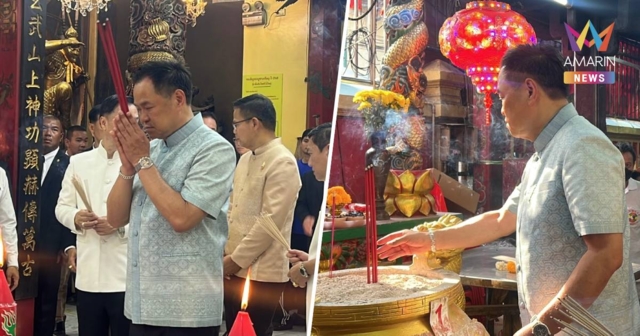 “นายกฯ” ไหว้ศาลเจ้าพ่อเสือ คนที่คิดไม่ดี ต้องพังพินาศ