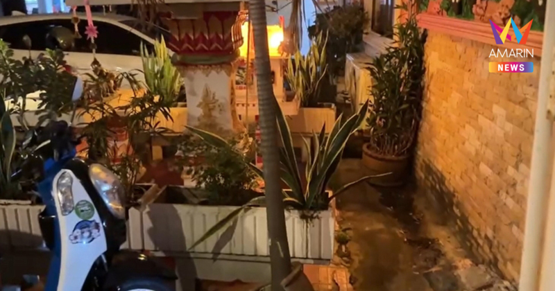 รักไม่ลงทุน! คู่รักต่างชาติปูเสื่อจุดเทียนสร้างฟิวส์เลิฟข้างศาลพระภูมิ