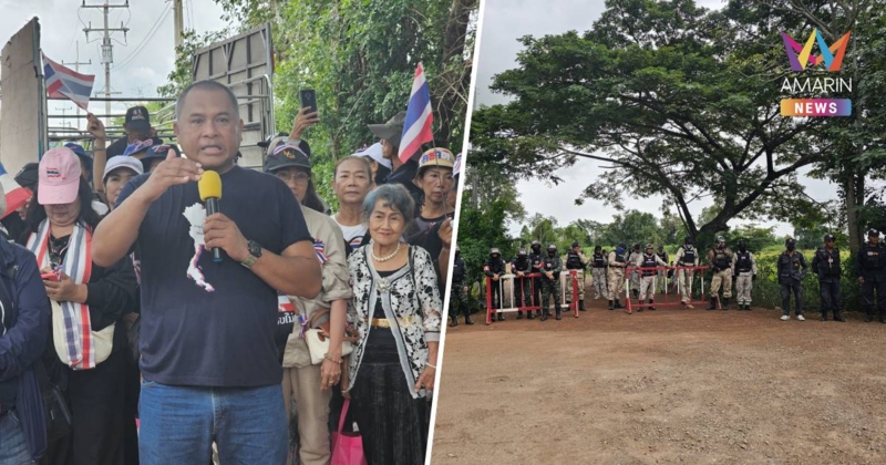 คปท.บุกบ้านหนองจาน ให้กำลังใจทหาร