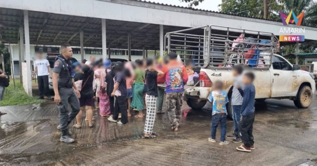 จับแรงงานต่างด้าวชาวเมียนมา 37 คน ลอบเข้าเมือง พบมีคนไทยร่วมขบวน 9 ราย