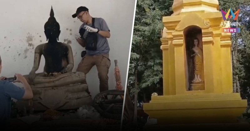สาปแช่งสนั่นวัด! ลอบเผาพระพุทธรูป-พระธาตุวัดสันช้างหิน