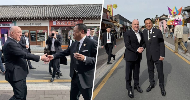 โฆษกรัฐบาลเผยภาพ"อนุทิน-นายกฯนิวซีแลนด์" บังเอิญเจอ โผเข้ากอดทักทาย