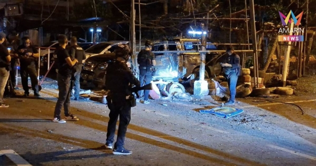 ป่วนปัตตานี! ลอบวางระเบิด จยย.บอมบ์ สนั่นข้างป้อมตำรวจปาลัส ตร.เจ็บ 1