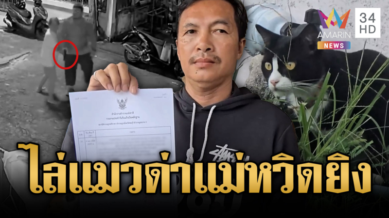 น้องแมวเป็นเหตุ! ศึกเพื่อนบ้านตะโกนด่า-ชักปืนขู่หวิดยิง