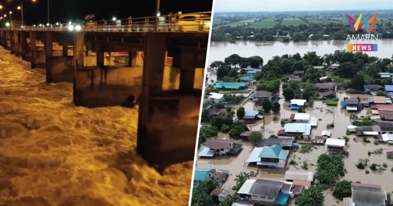 ชัยนาทอ่วมจมบาดาลกว่า4,300หลัง เขื่อนเจ้าพระยาเร่งระบายน้ำ2800 ลบ.ม.