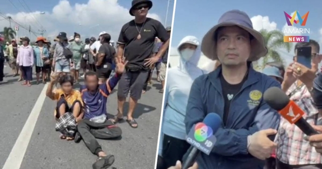 ชาวบ้านบางบาลสุดทน!น้ำท่วมนาน4เดือนฮือปิดถนนร้องเปิดประตูระบายน้ำ