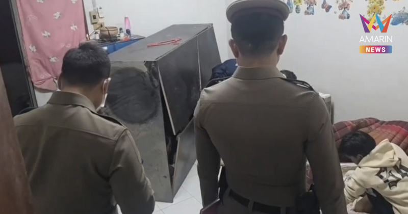 อุทาหรณ์! หนุ่มคนงานเขียงหมู เมาถูกตู้เสื้อผ้าล้มทับดับคาห้องพัก