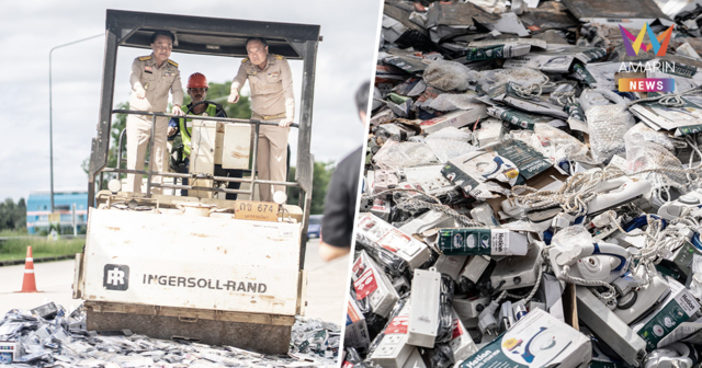 รมช.อุตสาหกรรม ลุยโคราช ทำลายของกลางไม่มี มอก. กว่า 2 ล้านบาท